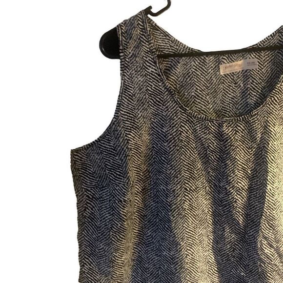 Pre Owned Women’s Faded Glory Tank Top Shirt Zebra Pattern Sz XXL Casual Comfort - Picture 6 of 8